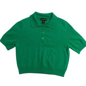 House of Harlow 1960 green crop sweater